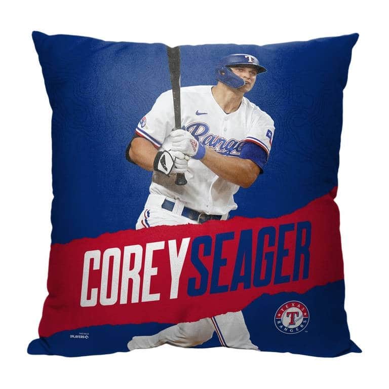 MLB Texas Rangers Player 18 Inch Throw Pillow - 18" x 18" - Corey Seager