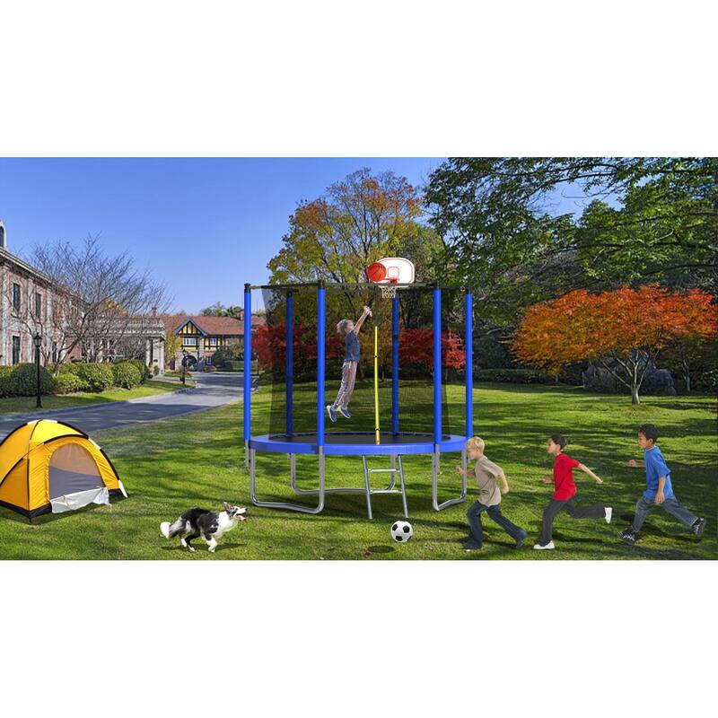 Spacious Design Trampoline Solid Base Structure, Safety Pad For Kid