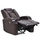 preview thumbnail 27 of 38, Power Motion Recliner with USB Charge Port and Cup Holder -PU Lounge chair for Living Room