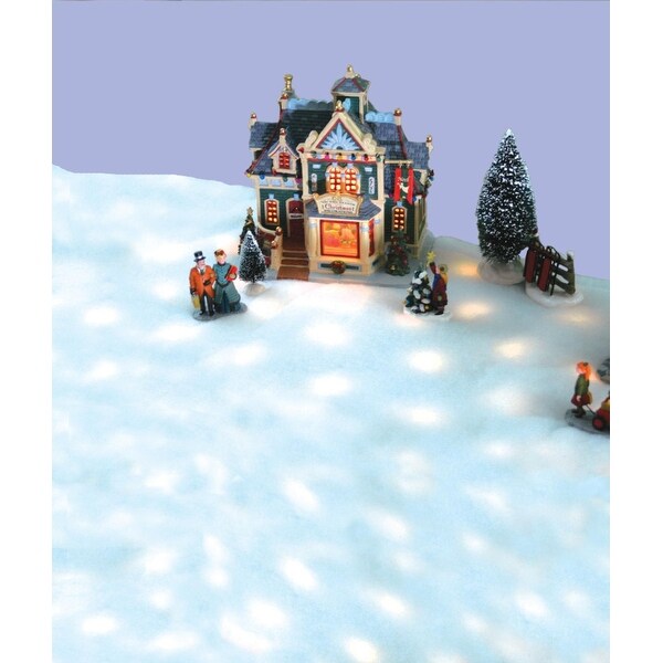 42” LED Snow Blanket for Christmas Village Displays - Warm Clear Lights