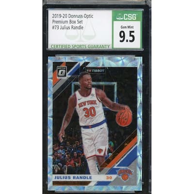 Julius Randle 2019-20 Donruss Optic Premium Box Basketball Card #73 CSG 9.5 - 8'6" x 11'6"