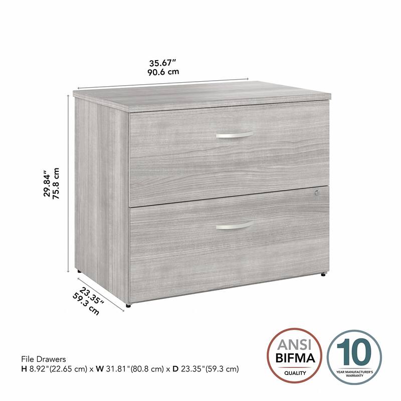 Hybrid 2 Drawer Lateral File Cabinet by Bush Business Furniture