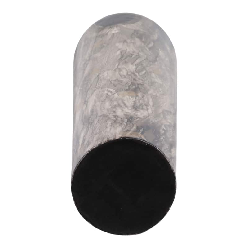 Tapered Iron Vase with Marbleized Finish - Modern Flower Vase