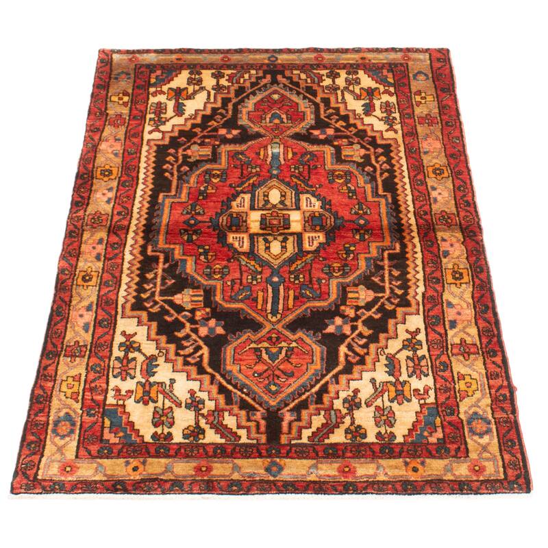 ECARPETGALLERY Hand-knotted Anadol Black Wool Rug - 3'10 x 5'11