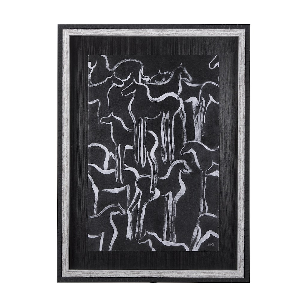 Horse Herd II Framed Art Print