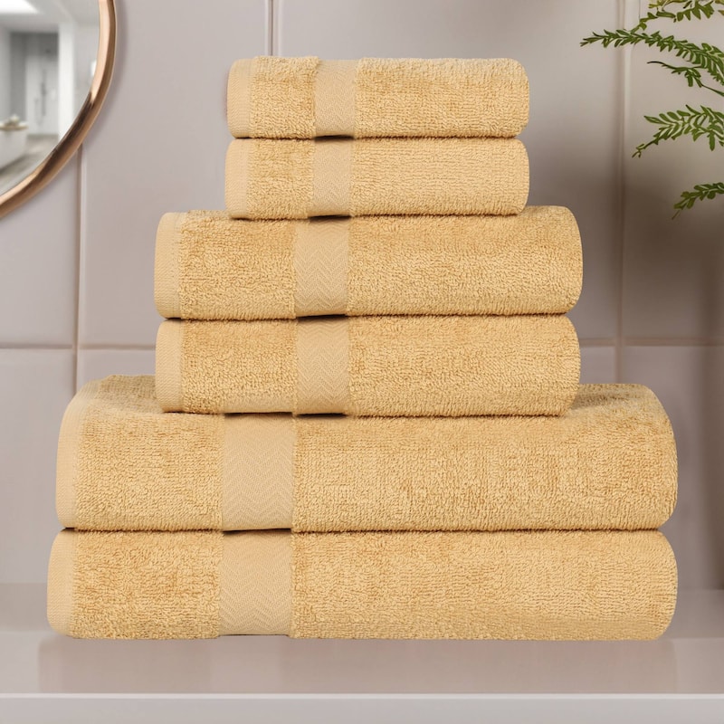 Superior Franklin Cotton Lightweight 6-Piece Assorted Towel Set