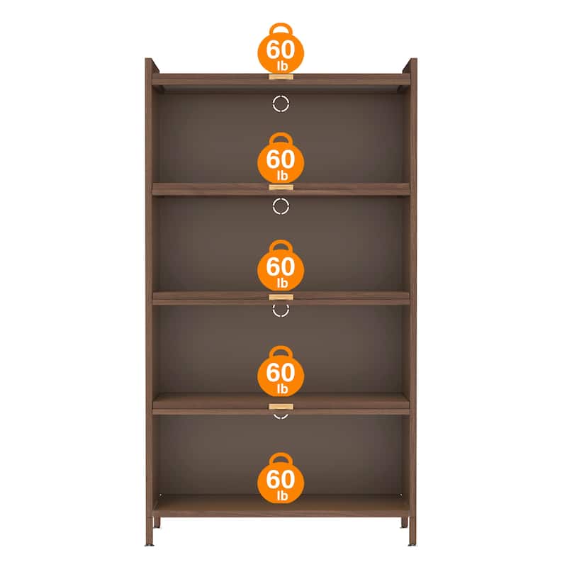 Rossetta 57'' Tall 4-Tier Structure Space-Saving Design Metal Cabinet with Ample Storage Space