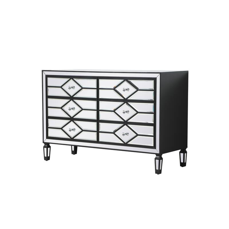 6 Drawer 48" Double Dresser
