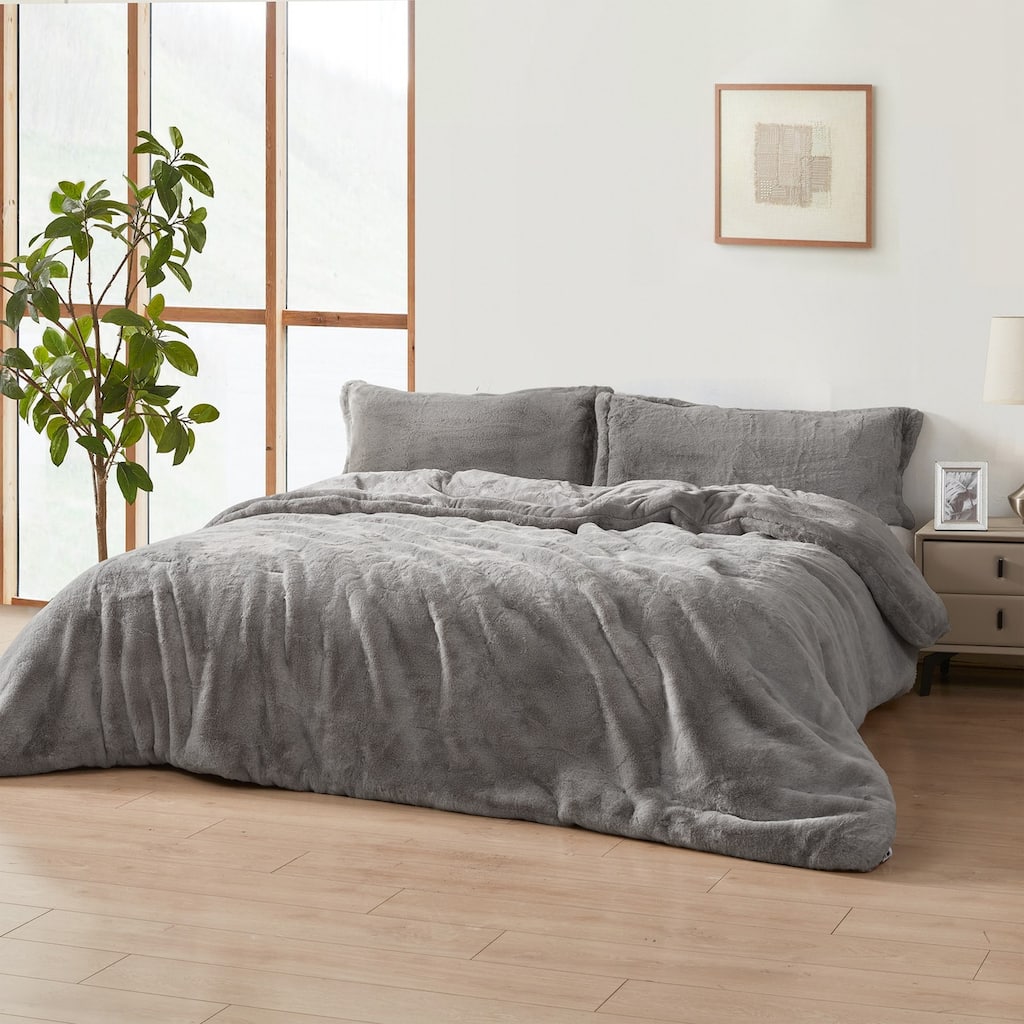 Melange Chunky Bunny - Coma Inducer® Oversized Comforter Set - Silver Rabbit