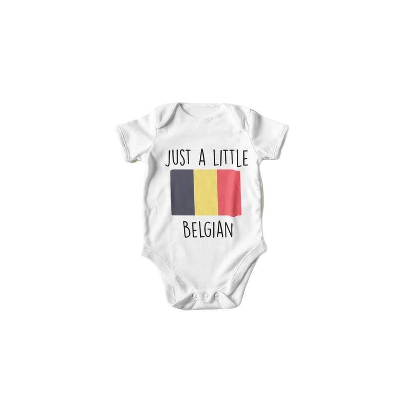 Belgium - Baby Boy Girl Clothes Infant Bodysuit Funny Cute Newborn - Pink - 0-3M
