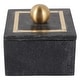 preview thumbnail 33 of 48, Marble Decorative Storage Box with Lid and Gold Accent Handle
