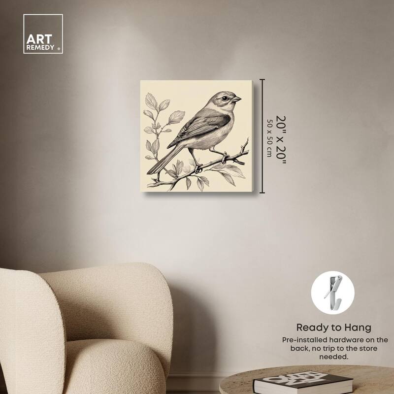 Bird's Gaze Canvas by Art Remedy, Gallery Wrapped