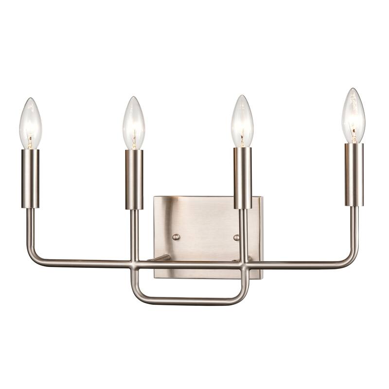 Park Slope 13-inch Wide 3-Light Vanity Light in Brushed Nickel - Brushed Nickel - 18.5