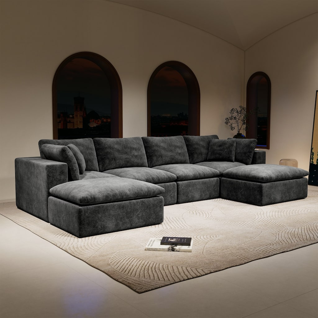 Modular Sectional Sofa Seat,Upholstered Compressed Couch