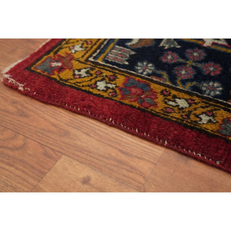 Hand Knotted Oriental 100% Wool Carpet Traditional Geometric Red Sarouk Area Rug - 14' 6'' X 11' 0''