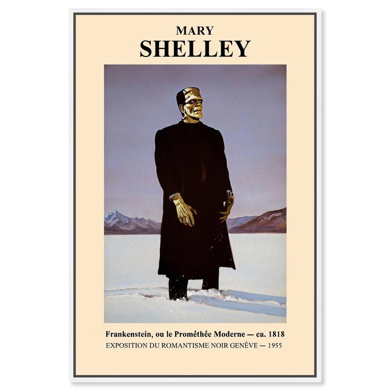 Mary Shelley's Monster Canvas by Art Remedy - White - 16" x 24"