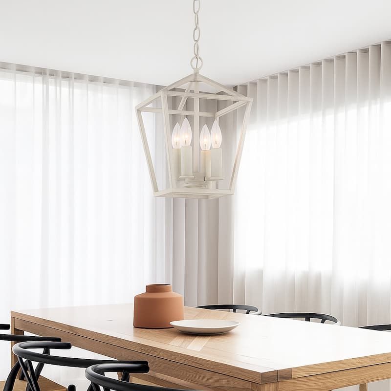 Acroma 4-light Modern Farmhouse Lantern Kitchen Island Pendant