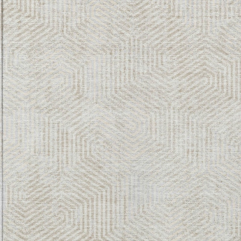 HomeRoots Geometric Transitional Rectangle Outdoor Rug