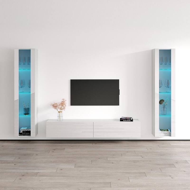 Berno Entertainment Center - 41 - White