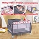 preview thumbnail 24 of 39, Babyjoy 3 in 1 Baby Playard Portable Infant Nursery Center w/ Zippered - See Details