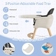 preview thumbnail 43 of 46, Costway 3 in 1 Convertible Wooden High Chair Toddler Feeding Chair - See Details