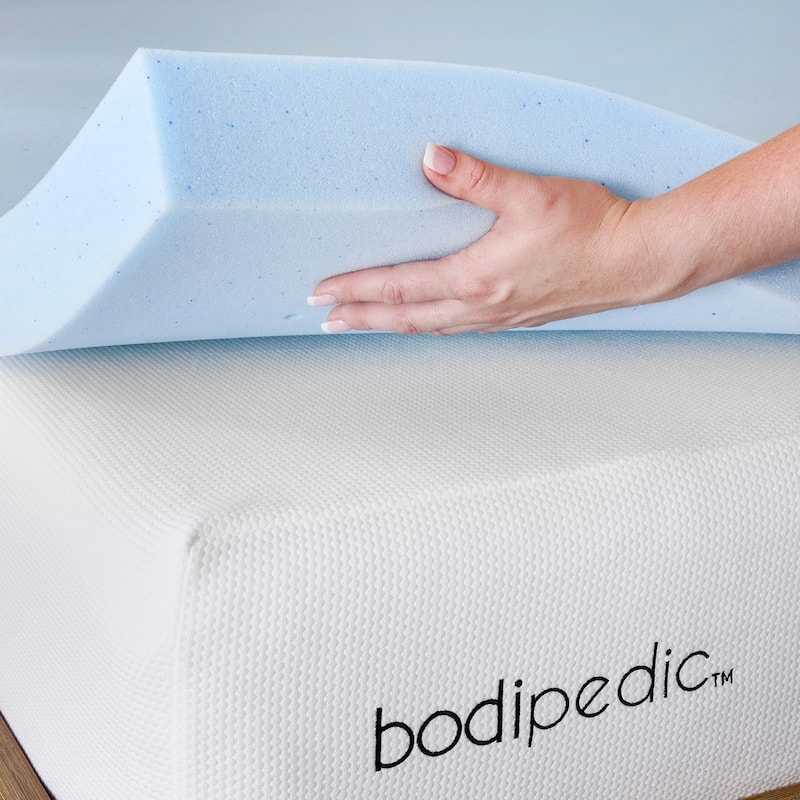 Bodipedic Comfort Gel-Infused Memory Foam Mattress Topper