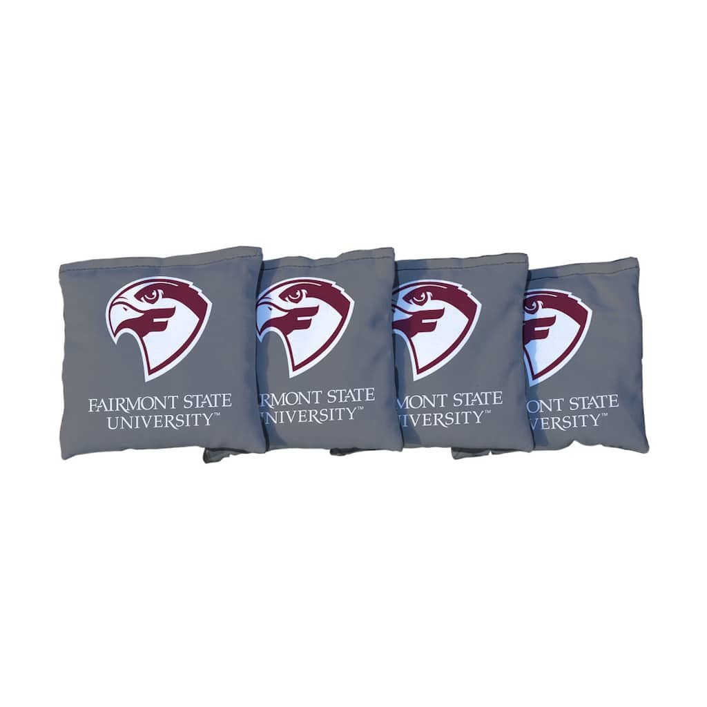 Fairmont State Red Cornhole Bags