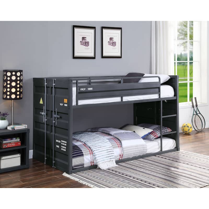 Kamloops Twin over Twin Bunk Bed with Right Facing Front Ladder