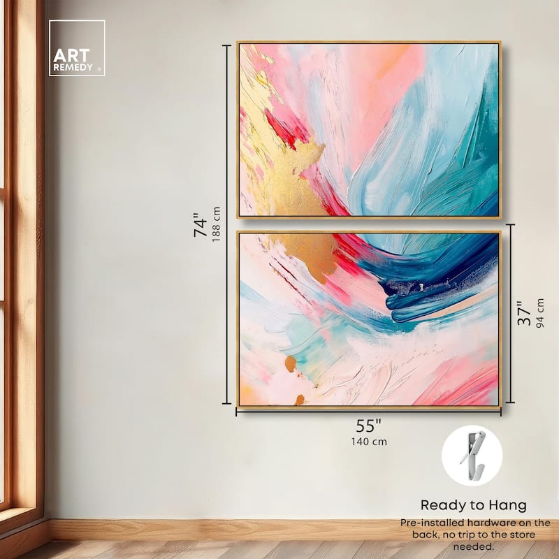 Burst of Energy Canvas Set of 2 by Art Remedy