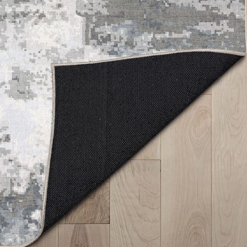 Well Woven Abstract Marrakech Modern Brushstroke Flat-Weave Rug