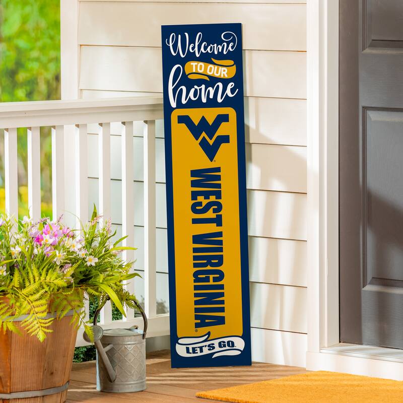47" Double Sided Seasonal Porch Leaner, West Virginia University - 47" x 11.25"