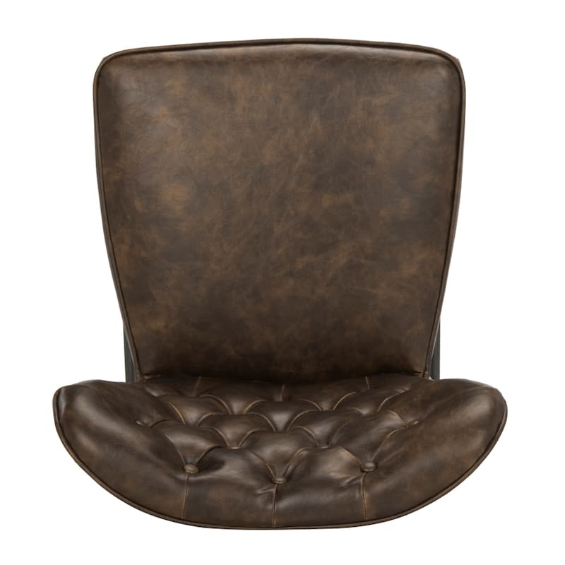 SAFAVIEH Ashby 37-inch Brown Counter Stool (Set of 2) - 17"W x 22"D x 37"H