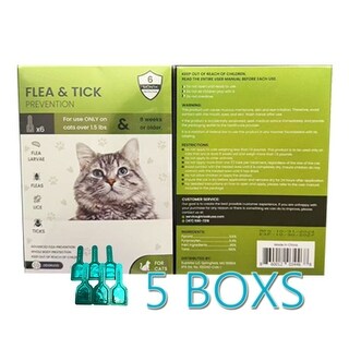 30 Doses Cat Flea Tick Treatment for Cats Kitten Over 8 Weeks - Bed ... - Tick Control Products For Kittens