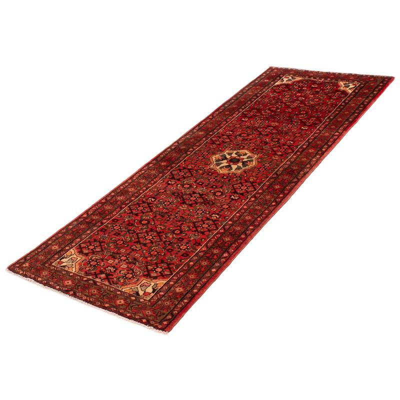 ECARPETGALLERY Hand-knotted Andelz Red Wool Rug - 3'6 x 9'9