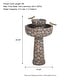 preview thumbnail 5 of 44, Glitzhome 24-inch Outdoor 2-tier Faux Pebbles Polyresin Birdbath Fountain with Pump