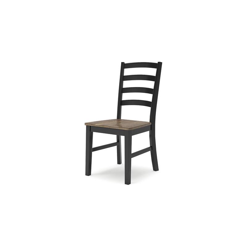 Signature Design by Ashley Wildenauer Black/Brown Dining Table and 2 Chairs and Bench