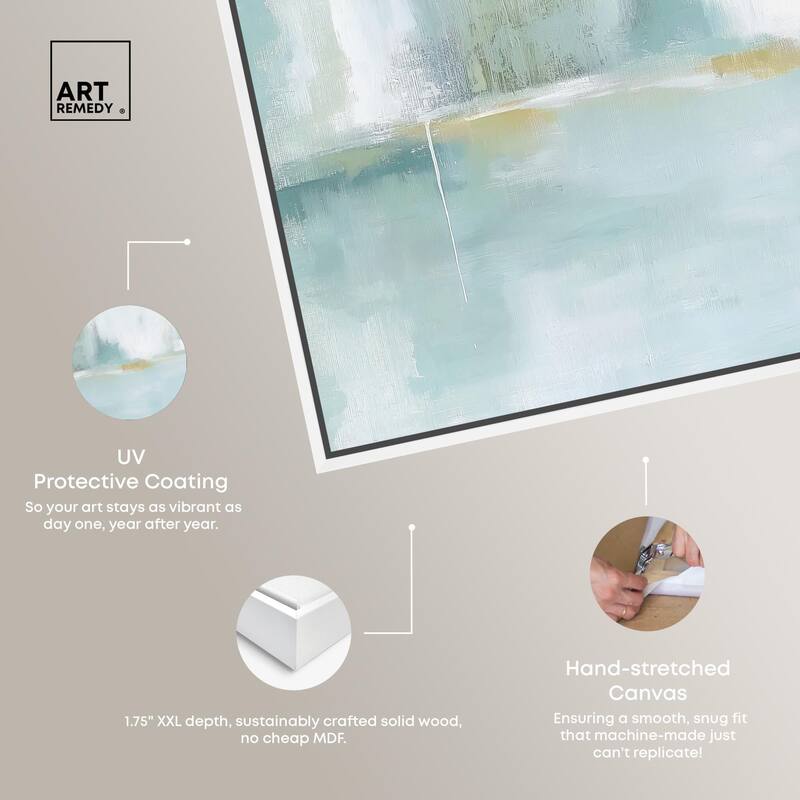 Mirrored Aqua Dream I Canvas by Art Remedy