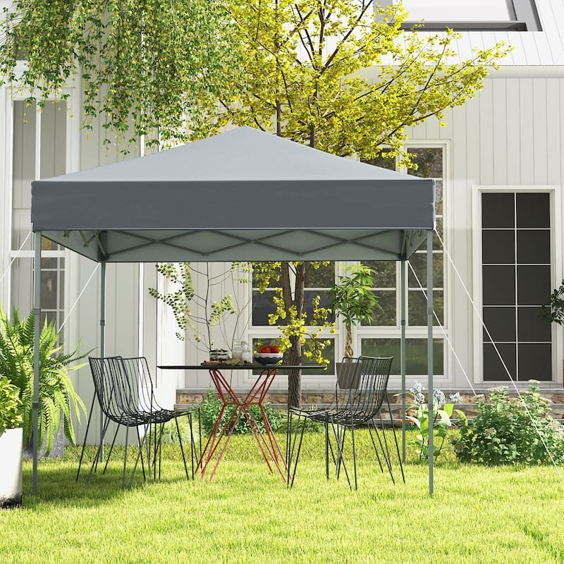 Gymax Patio 6.6 x 6.6ft Outdoor Pop-up Canopy Tent Portable Sun