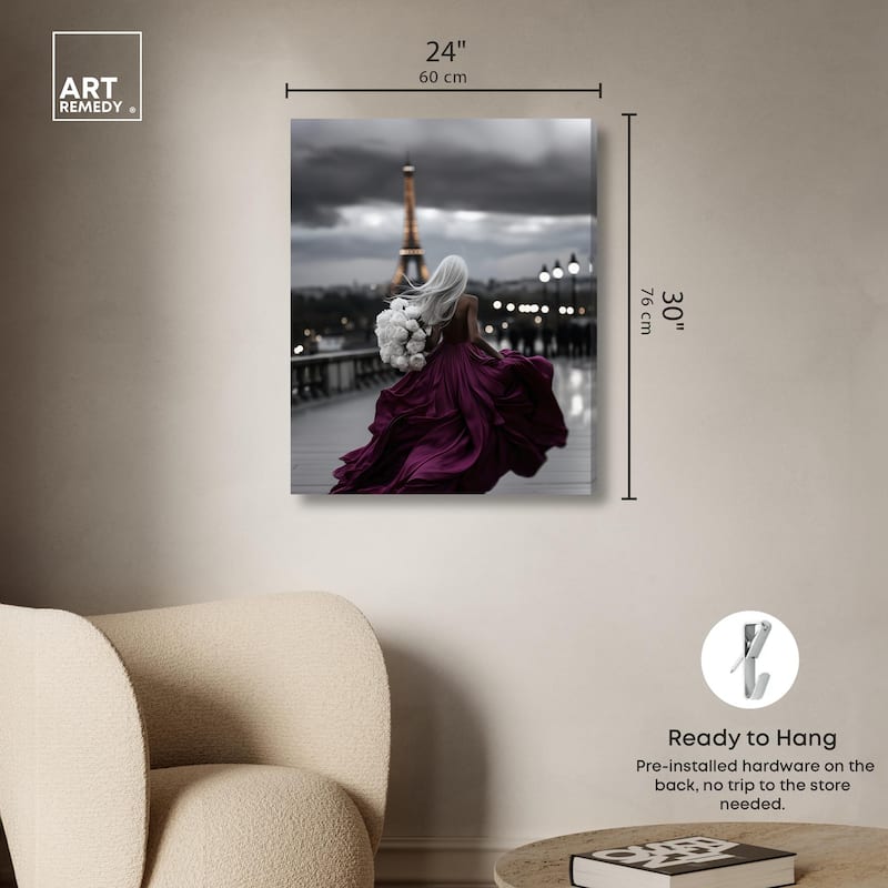 City of Love Canvas by Art Remedy, Gallery Wrapped
