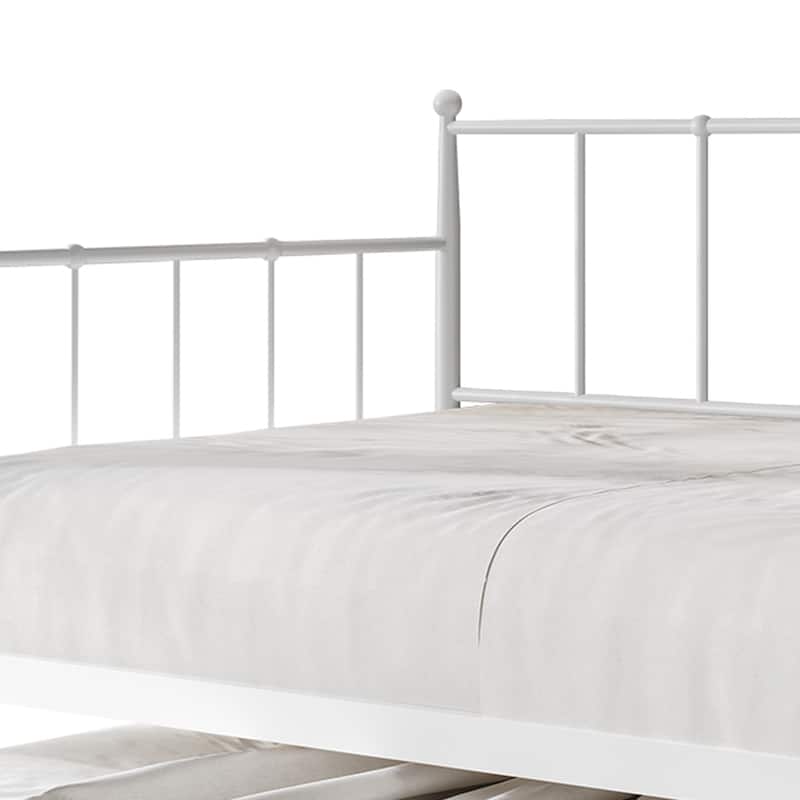 CraftPorch Minimalist Twin Size Metal Daybed with Trundle