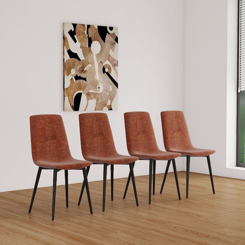 Modern Upholstered Dining Chairs Set of 4