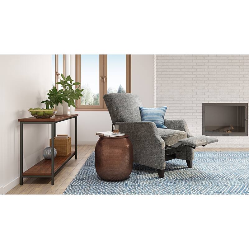WYNDENHALL Rhonda SOLID MANGO WOOD and Metal 54 inch Wide Industrial Console Sofa Table - 54 W x 18 D x 30 H