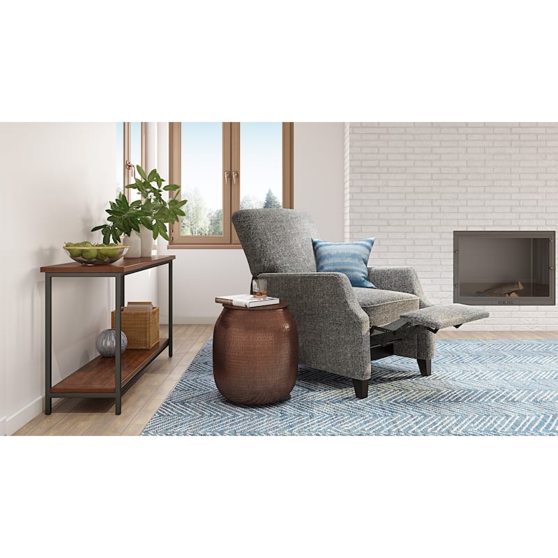 WYNDENHALL Riva Industrial 19 inch Wide Metal Storage Accent Side Table, Fully Assembled