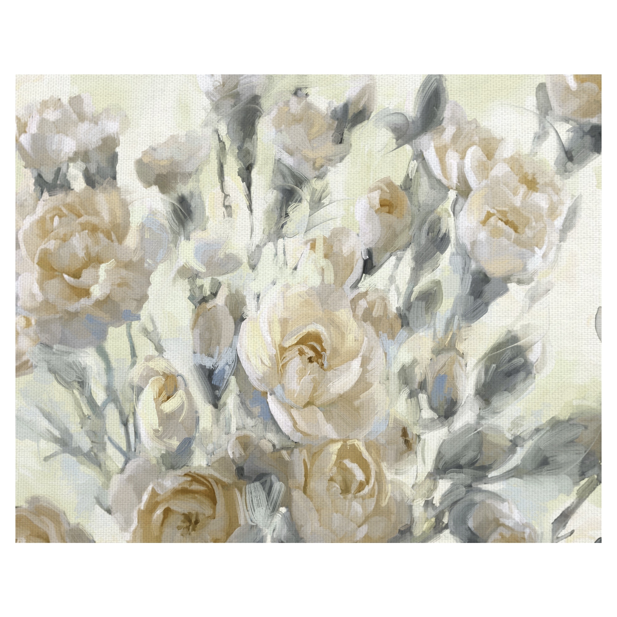Rose Garden Golds by Studio Arts Canvas Art Print
