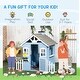 preview thumbnail 8 of 6, Imagination Station Exploring the World of Kids' Playhouses - 59.4" W x 44.3" D x 55.9" H