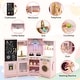 preview thumbnail 10 of 28, Gymax Corner Kids Play Kitchen Wooden Pretend Toy Kitchen w/ Realistic