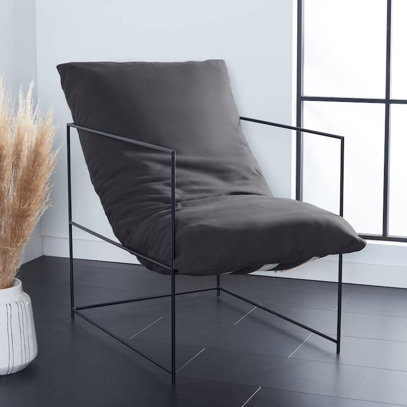 SAFAVIEH Corrie Pillow Top Accent Chair - 26" W x 42" D x 37" H - 26"W x 42"D x 37"H