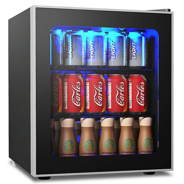 Shop Gymax 60 Can Beverage Refrigerator Beer Wine Soda Drink