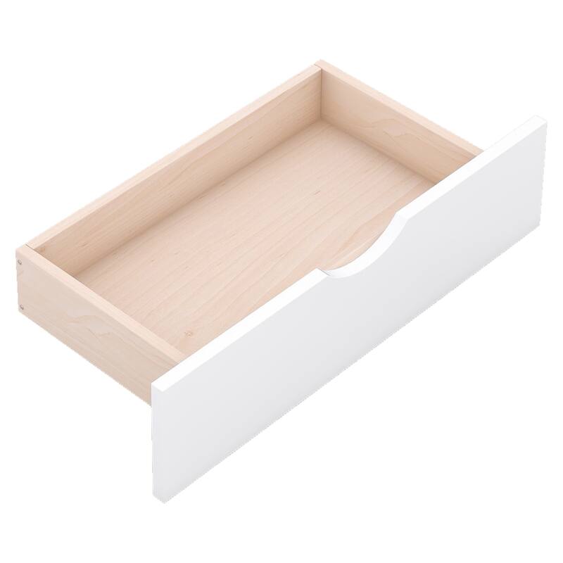 Twin Size Wooden LED Bed with Trundle and Storage Headboard