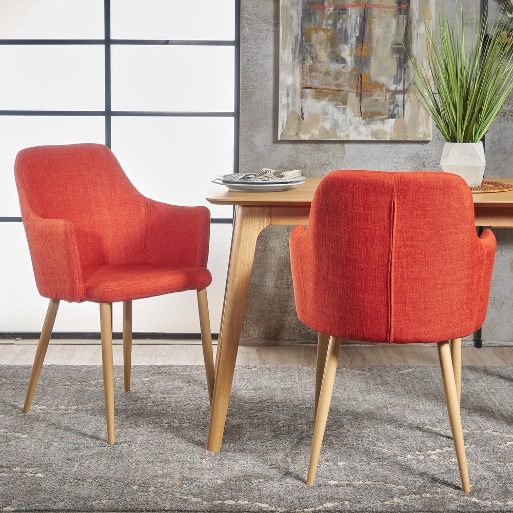 Carson Carrington Pori Mid-century Modern Fabric Dining Chair (Set of 2)